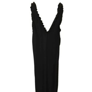 Tibi Black Silk Maxi Slip Dress